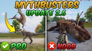 Top 10 MythBusters (PUBG Mobile/BGMI) T-Rex, Dino-Ground, M16A4 Full Auto Tips & Tricks Update 2.6