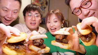 Burger ginjal domba terbaik! 30 yuan tiap burger, panas dan berminyak, pedas sekali!