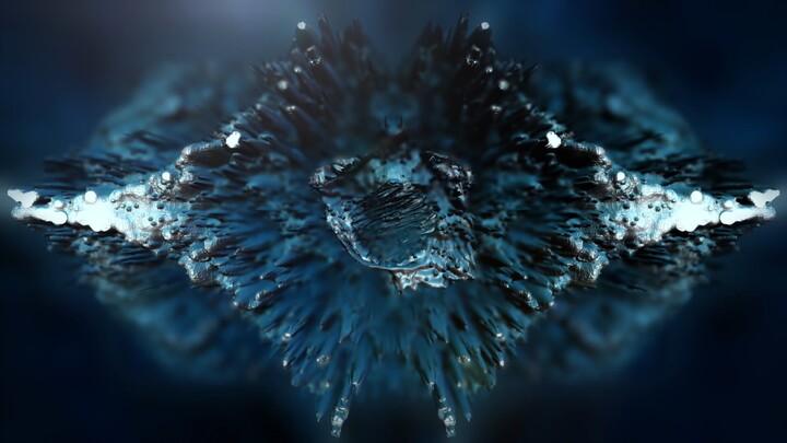 Mesmerizing Abstract Ferrofluid Motion