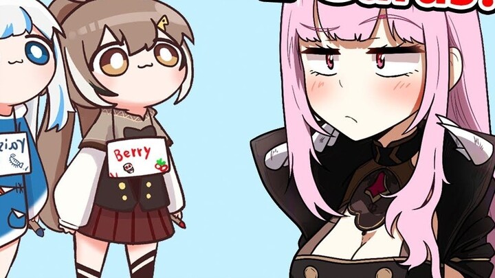 Calli can't tell if it's Gura or Mumei