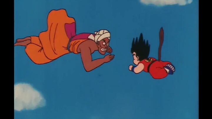 Dragon Ball 7: Goku and Namu fighting in the air