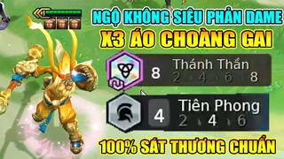 NGỘ KHÔNG 3 SAO  + 3 ÁO CHOÀNG GAI + 8 THẦN THÁNH ? 100% SÁT THƯƠNG CHUẨN MAX LỖI!