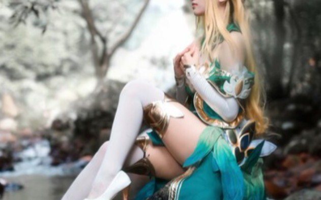 [cos collection] Young lady cosplay King of Glory Hero Elf Princess Wang Zhaojun, ah, why is my Wang