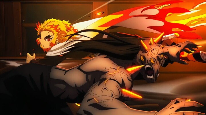 Demon Slayer : Rengoku Fight Mugen Train The Movie AMV🍩🔥🔥