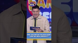 Correction - Sa baboy daw! #shorts | Family Feud