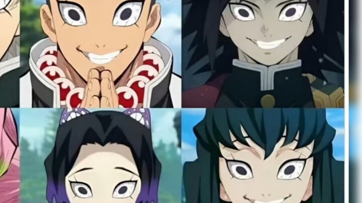 استبدل عيون وأفواه جميع الأعمدة بعيون وأفواه مييا.