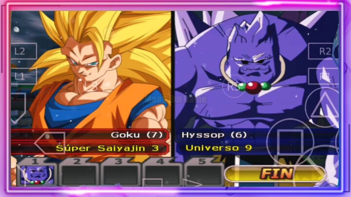Goku SSJ 3 VS Hyssop Universe 9 - DB MOD ANDROID GAMEPLAY