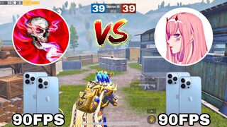 90 FPS MUNNO vs 90 FPS CATLARA🔥iPhone 13 Pro Max | Pubg Mobile