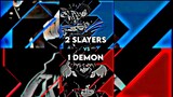 2 Slayers VS 1 Demon|Hashira Vs Uppermoons#demonslayer #kny