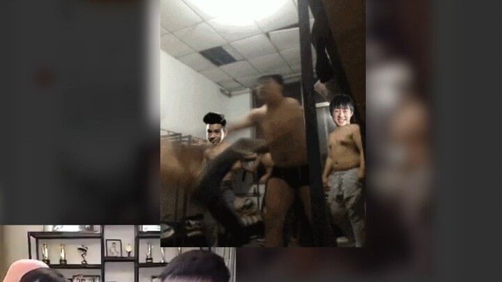 Uzi and K God watched the dorm, and Uzi burst out laughing.