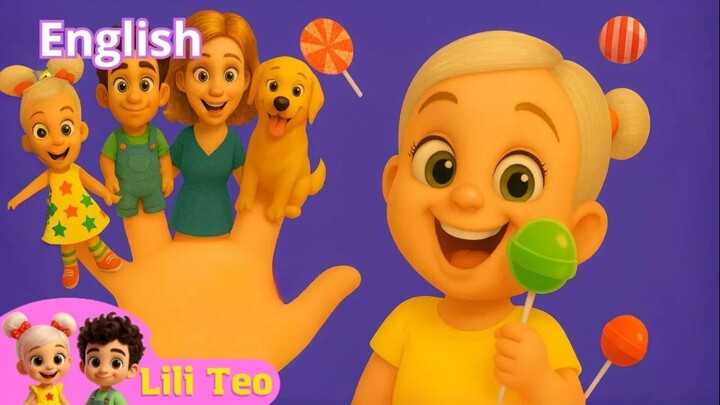 Family Finger Song – Fun Nursery Rhyme for Kids 🎶👨‍👩‍👧‍👦