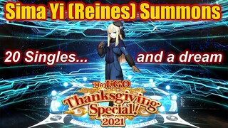 [FGO NA] Some YOLO Rolls for Reines (Alt Account) | Thanksgiving 2021 Banner