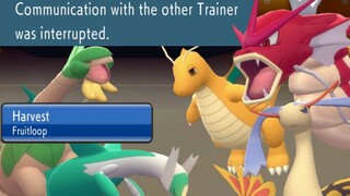 Harvest Dragon Dance Tropius Makes Opponent Rage Quit Pokemon BDSP OU Wi-Fi Battle