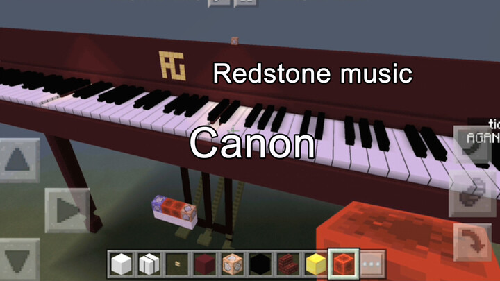 [Music]Playing <Canon> in MineCraft