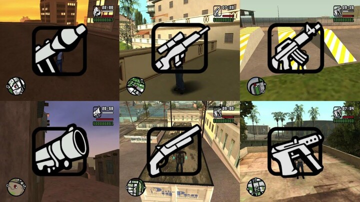 Donde encontrar las MEJORES ARMAS de GTA San Andreas
