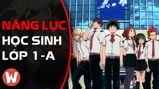 Phân tích năng lực học sinh lớp 1-A | My Hero Academia (Học viện anh hùng)