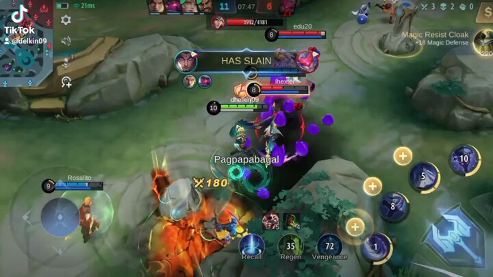 yuzhong solo rank game highlights #mobilelegends