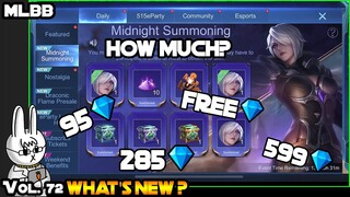 HOW MUCH DID WE SPEND FOR SILVANNA MIDNIGHT JUSTICE?? - MLBB WHAT’S NEW? VOL. 72