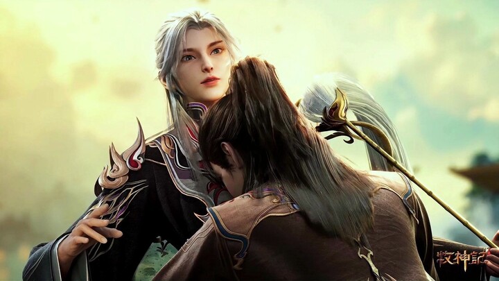 秦牧拥抱含泪告别祖师