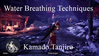 Monster Hunter World Iceborne - Tanjiro Water Breathing Techniques Destroy Pukei