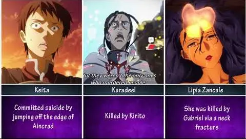 Deaths in Sword Art Online