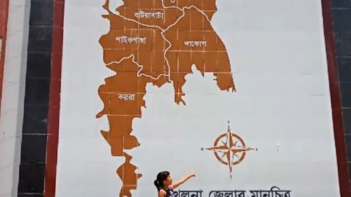map of Khulna district