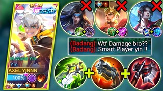 YIN VS BUFFED BADANG & HYPER MINSITTHAR IN MCL (MATCH 1) YIN BEST BUILD & EMBLEM | MOBILE LEGENDS