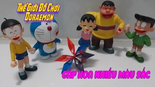 GẤP HOA NHIỀU MÀU SẮC   THẾ GIỚI ĐỒ CHƠI DORAEMON