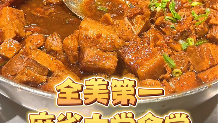University of Massachusetts Dining Hall: $11 Buffet Braised Pork Belly Rice!