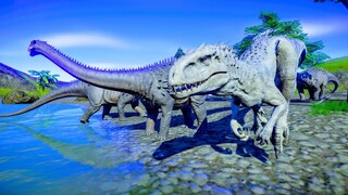 Indominus Rex & Indoraptor Hunting In Wetland Environment - Jurassic World Evolution