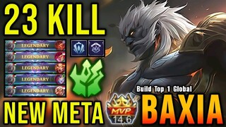 23 Kills!! Baxia Best Build and Emblem (NEW META) - Build Top 1 Global Baxia ~ MLBB