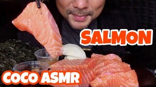 ASMR:SALMON (EATING SOUNDS)|COCO SAMUI ASMR #กินโชว์ปลาแซลมอน