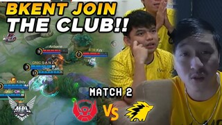 PERTAMA KALI BKENT JOIN STREAMER ANALIS!! GILA ANALISIS BKENT LUAR BIASA KEREN - BTR vs ONIC Match 2