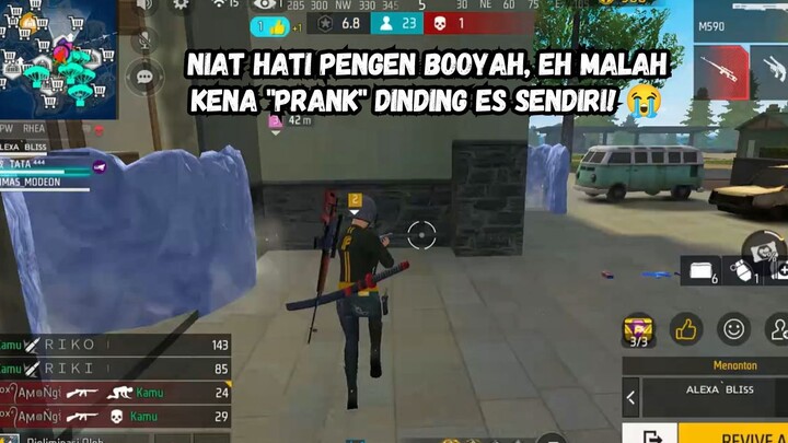Niat Hati Pengen Booyah, Eh Malah Kena "Prank" Dinding Es Sendiri! 😭