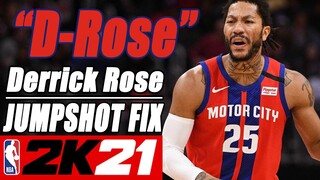 Derrick Rose Jumpshot Fix NBA2K21 with Side-by-Side Comparison