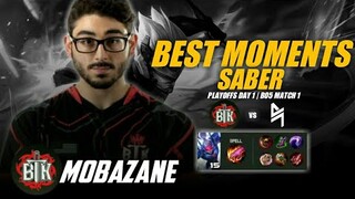 Best Moments Saber BTK Mobazane | Playoffs Day 1 Match 1 - M3 MLBB World Championship 2021