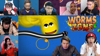 Reaksi Gamer Membunuh Cacing - Cacing Lawan, MEMBUNUH CACING BESAR ALASKA !!! | Worms Zone Indonesia