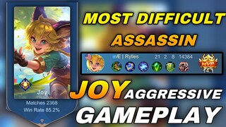 NEW ASSASSIN MAGE JOY TOP 1 GLOBAL JOY BUILD AND EMBLEM MOBILE LEGENDS