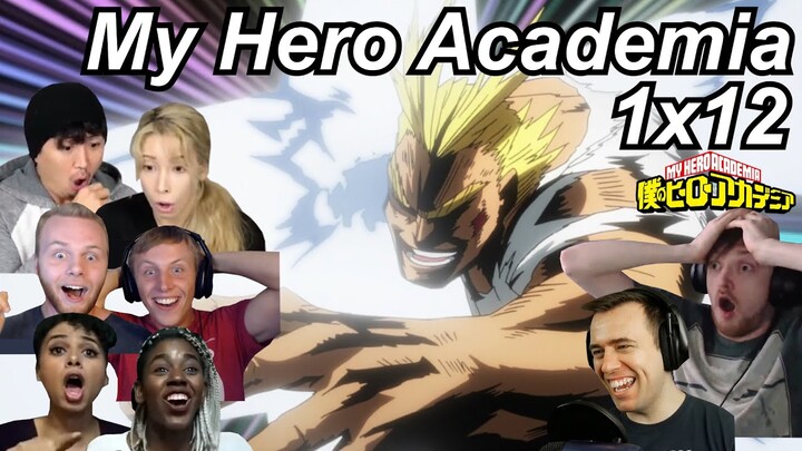 My Hero Academia 1x12 Reactions | Great Anime Reactors!!! | 【僕のヒーローアカデミア】【海外の反応】