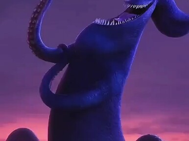 Huh? Just like that, she was eaten so innocently? A cheesy dance saved her life #HotelTransylvania