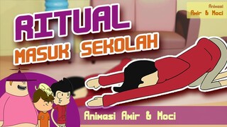 Kartun Lucu - RITUAL MASUK SEKOLAH! (Amir & Moci) - Animasi Indonesia