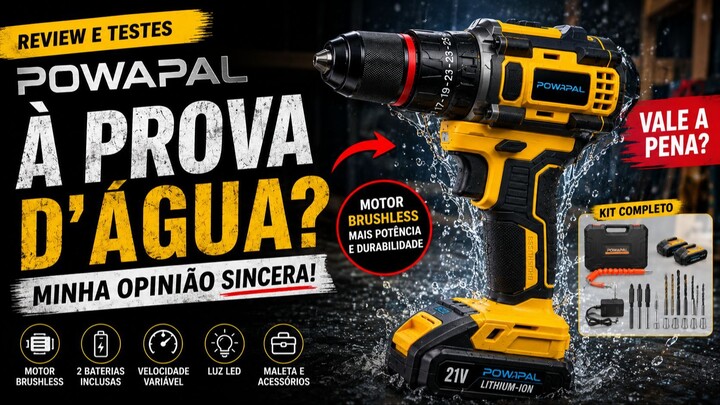 Parafusadeira POWAPAL 21V: Vale a Pena? Teste Completo e Minha Opinião Sincera! 🔧