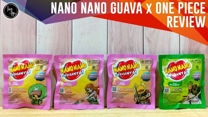 [ REVIEW ] Nano Nano Guava Candy x One Piece ワンピース Permen Rasa Jambu Nami ナミ Zoro ゾロ Chopper チョッパー