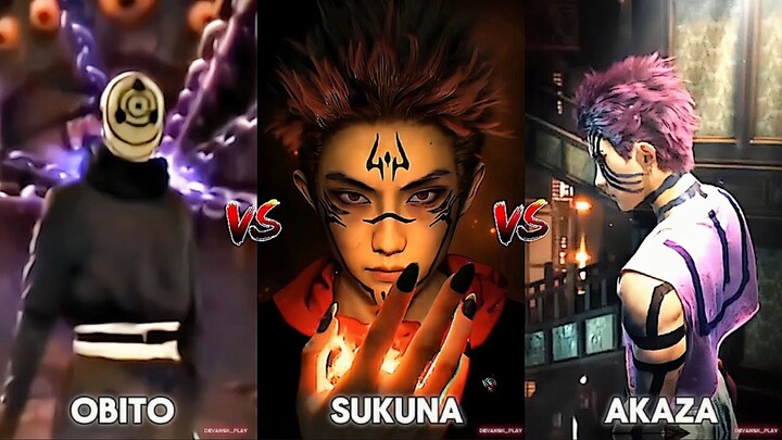 Obito Vs Sukuna Vs Akaza Cosplay | Live Action | Anime | Naruto | Jujutsu Kaisen | Demon Slayer