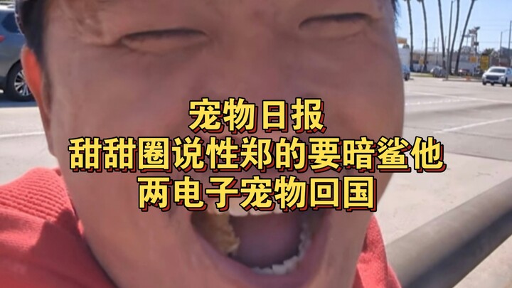 The donut said that sex is Zheng’s thing, and he also brought two digital pets back home.