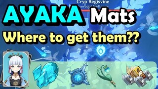 (CHANGED) Ayaka Ascension and Talent Materials Farm Guide | Prepare these before her release!