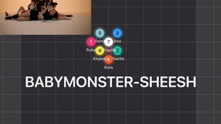 【走位视频】BABYMONSTER-SHEESH走位视频来啦～