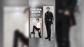 Một chiếc Chelsea Boots zip sau lưng