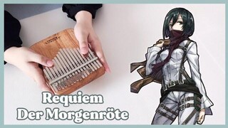 Attack on Titan Attack on Titan ซีซั่น 3 ตอนจบ 4 requiem der morgen röte kalimba cover with tabs