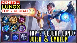 TOP 2 GLOBAL LUNOX GAMEPLAY BY ZEBITSU • MLBB